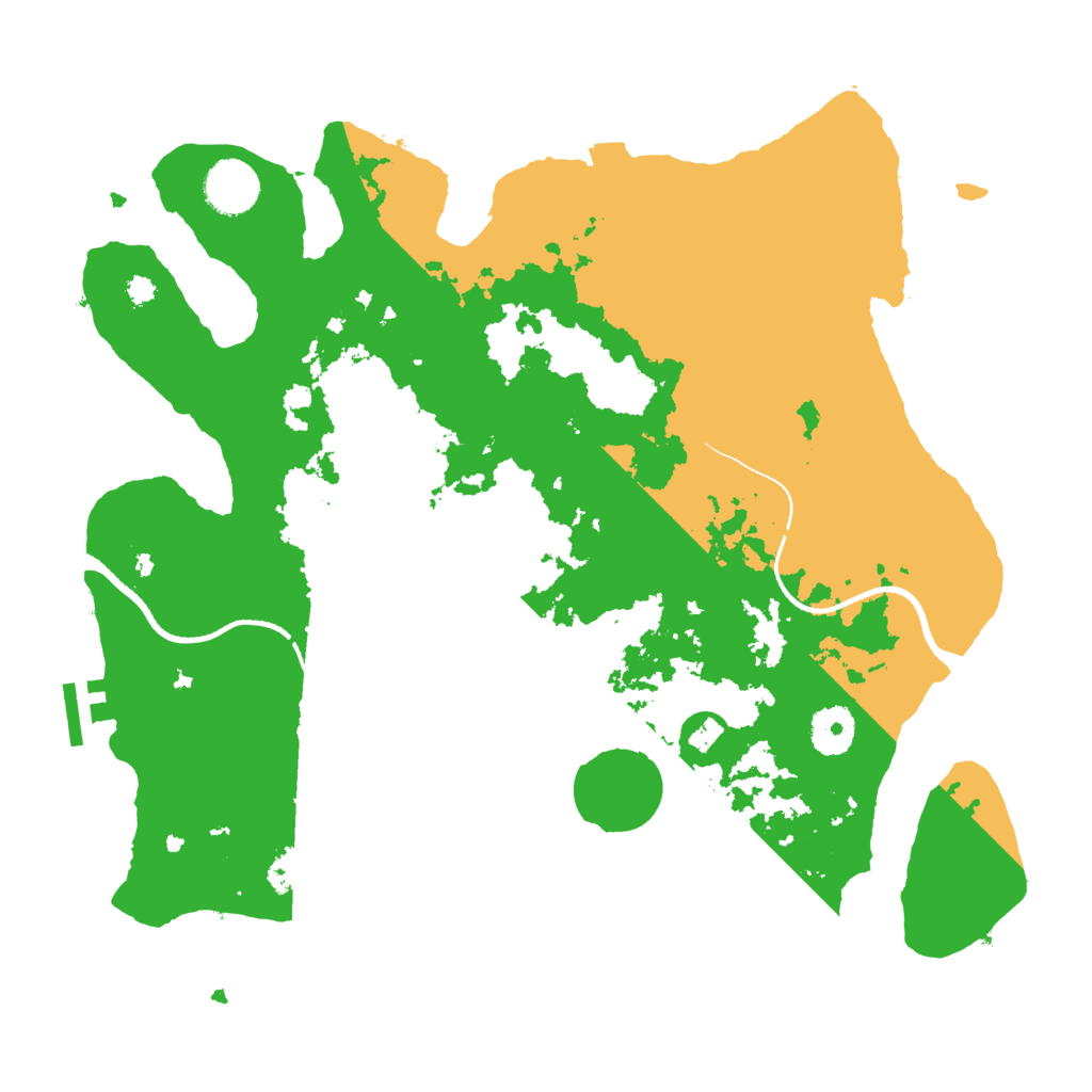 Biome Rust Map: Procedural Map, Size: 3500, Seed: 261658870