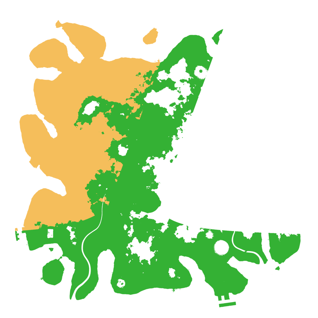 Biome Rust Map: Procedural Map, Size: 3800, Seed: 181268