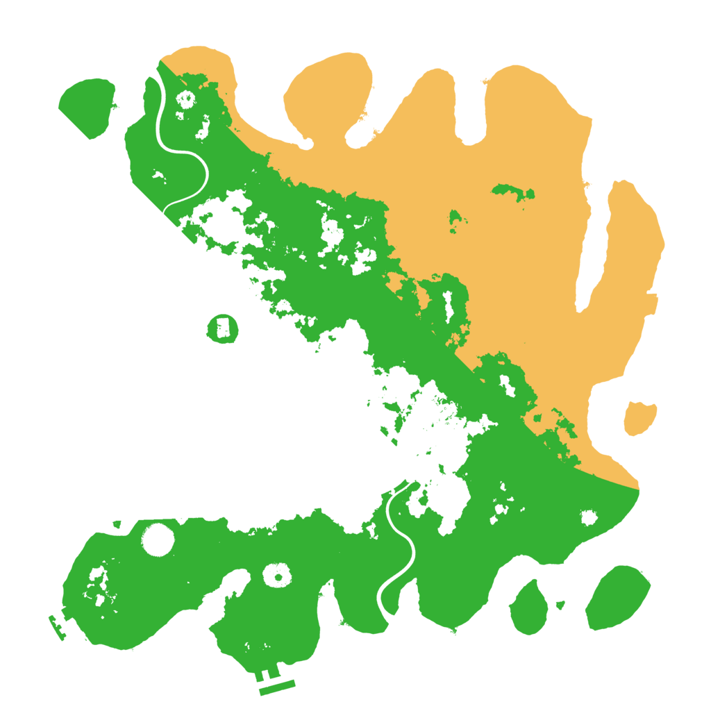 Biome Rust Map: Procedural Map, Size: 3950, Seed: 1010045860