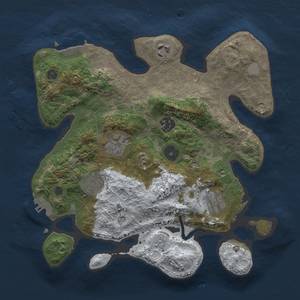 Thumbnail Rust Map: Procedural Map, Size: 3000, Seed: 555, 14 Monuments