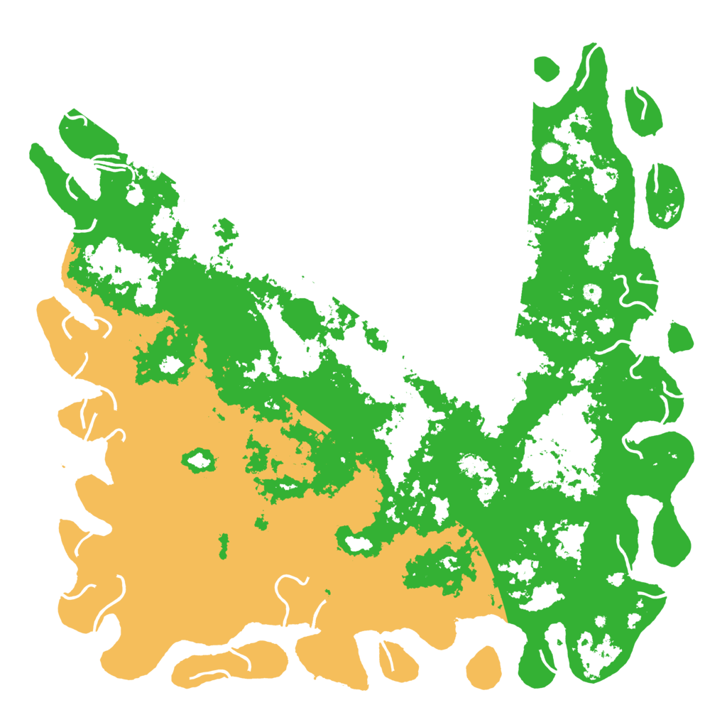 Biome Rust Map: Procedural Map, Size: 6000, Seed: 421547632