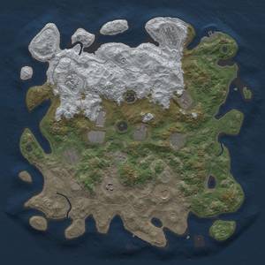 Thumbnail Rust Map: Procedural Map, Size: 4050, Seed: 2016865186, 20 Monuments