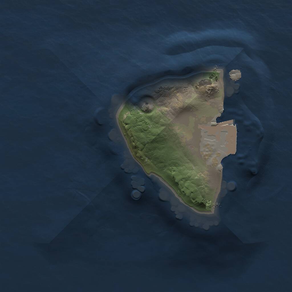 Rust Map: Procedural Map, Size: 1000, Seed: 1209150200, 1 Monuments