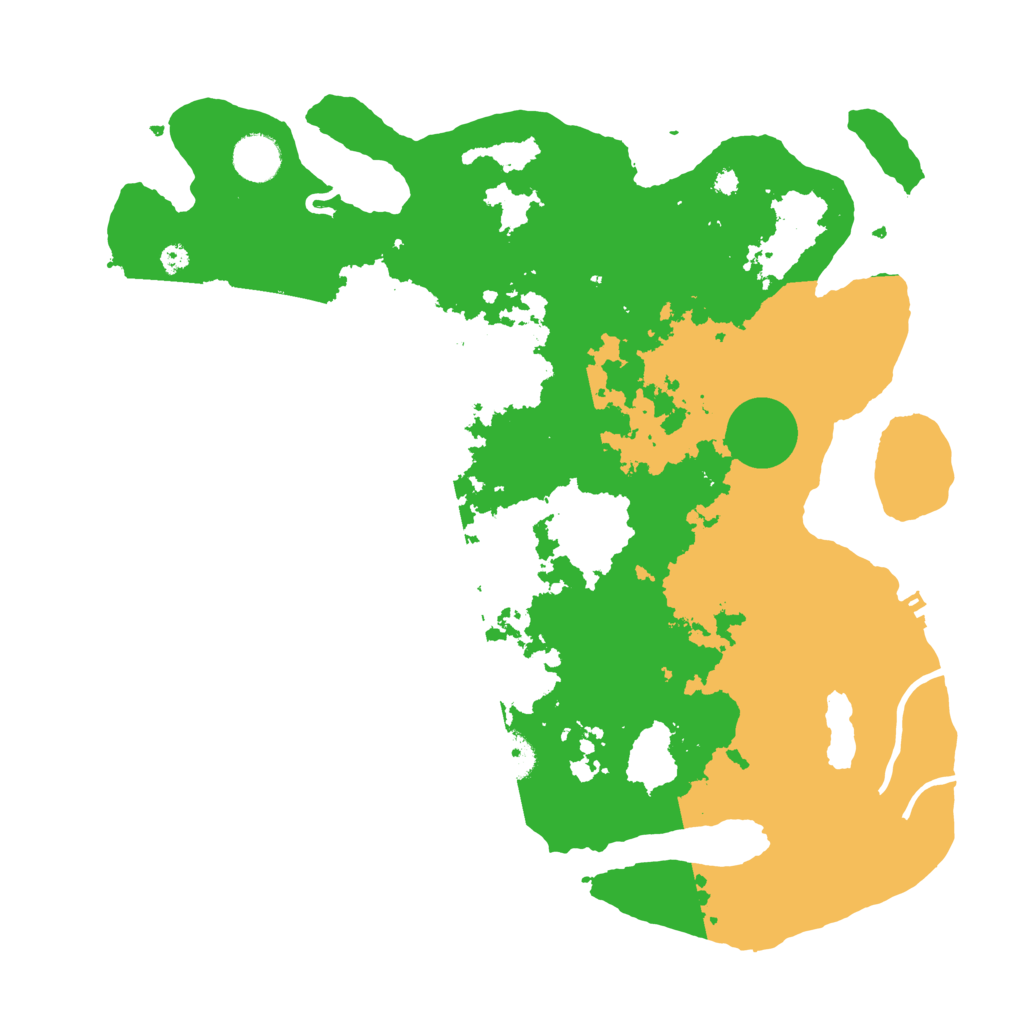Biome Rust Map: Procedural Map, Size: 3800, Seed: 151341414