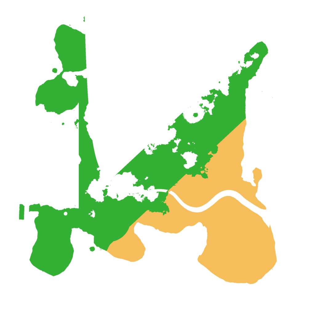 Biome Rust Map: Procedural Map, Size: 2500, Seed: 1337814