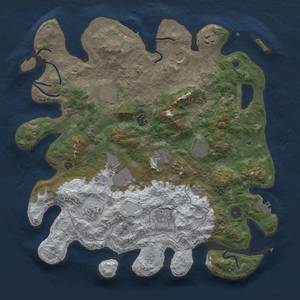 Thumbnail Rust Map: Procedural Map, Size: 4000, Seed: 90, 19 Monuments