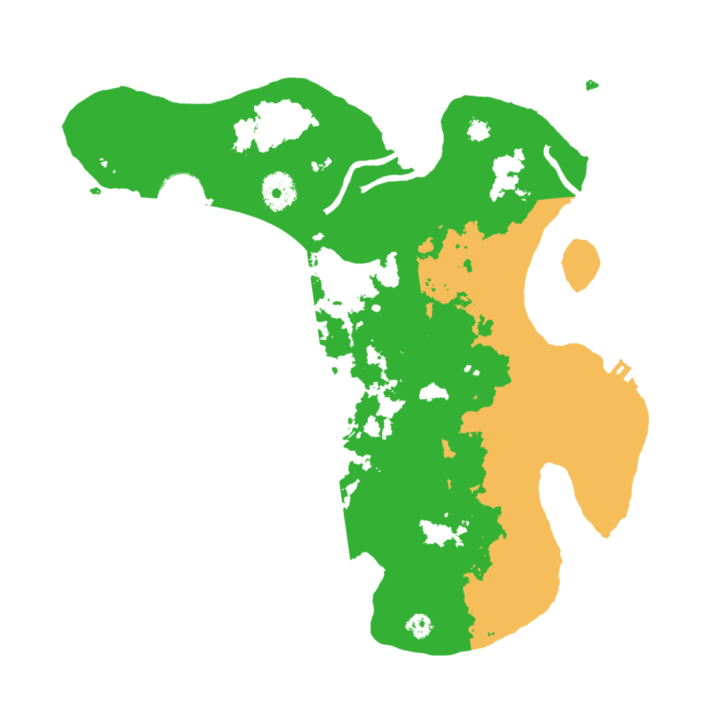 Biome Rust Map: Procedural Map, Size: 3000, Seed: 2028197161