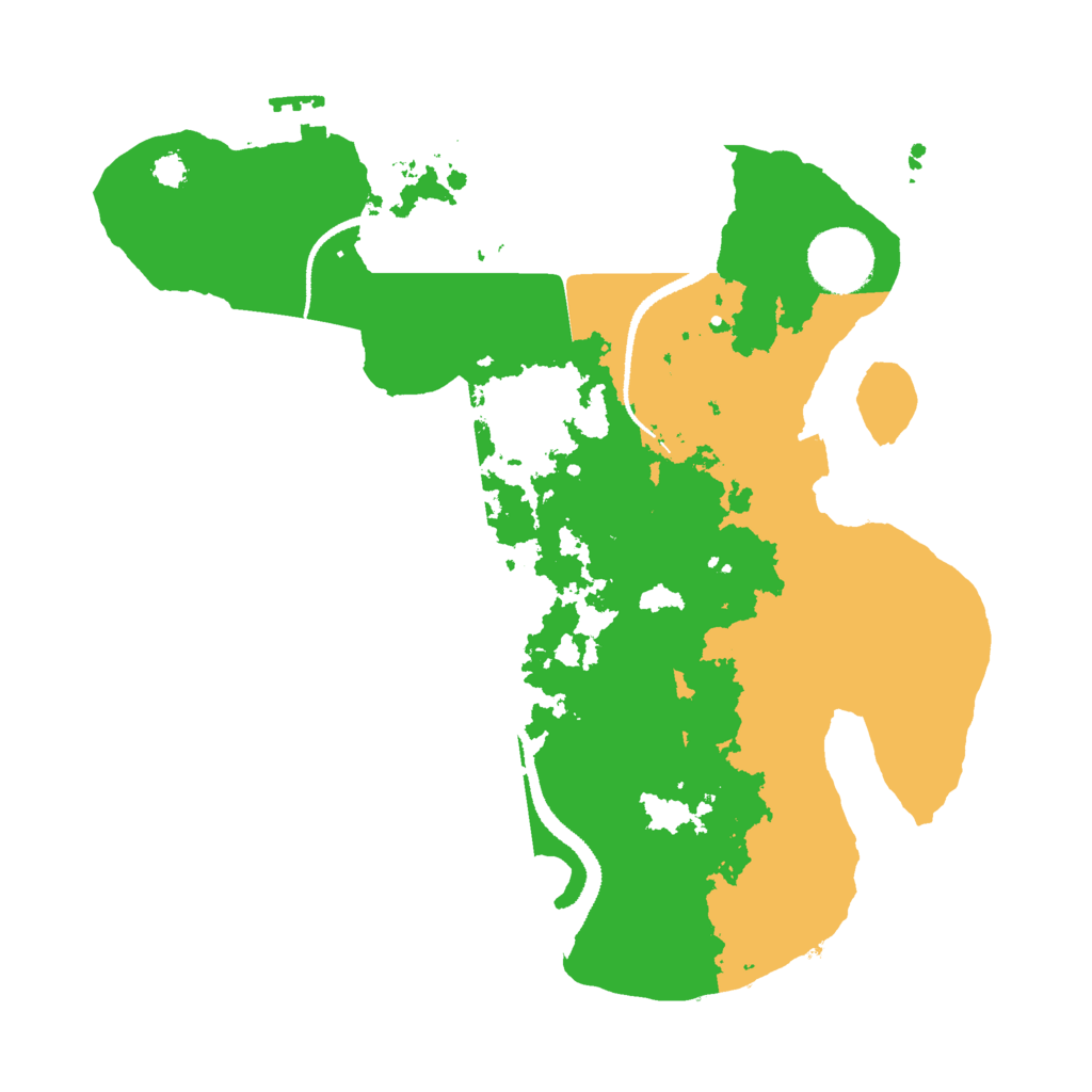 Biome Rust Map: Procedural Map, Size: 3000, Seed: 2028197161