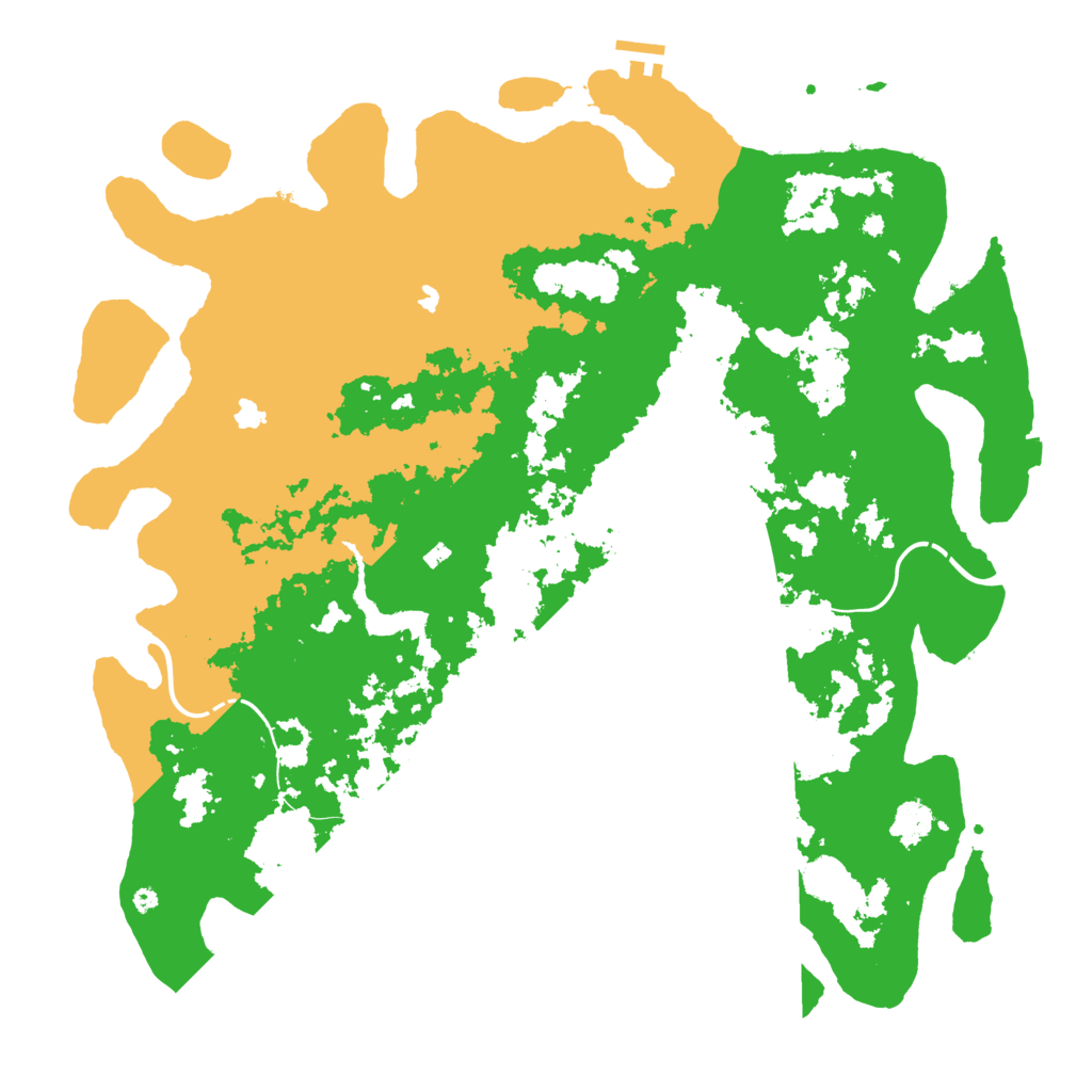 Biome Rust Map: Procedural Map, Size: 4500, Seed: 2435