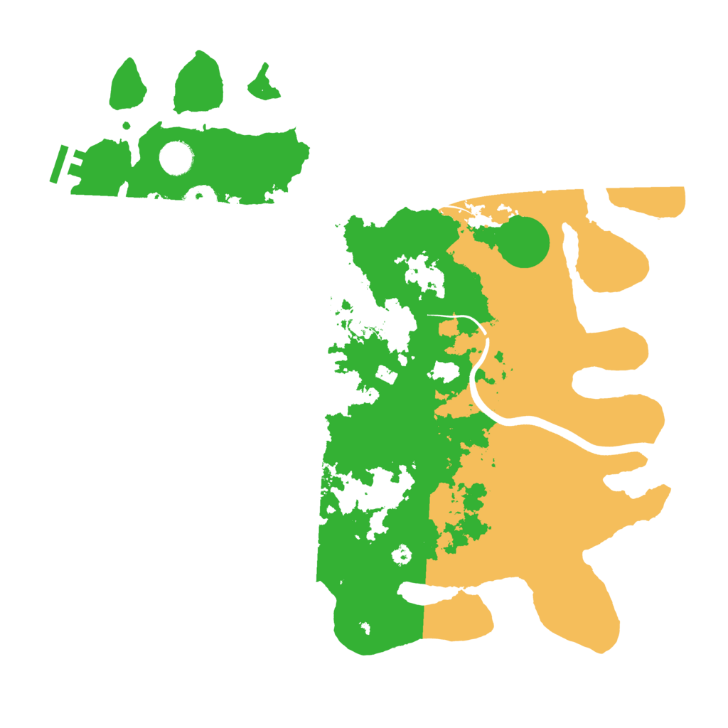 Biome Rust Map: Procedural Map, Size: 3800, Seed: 947276033