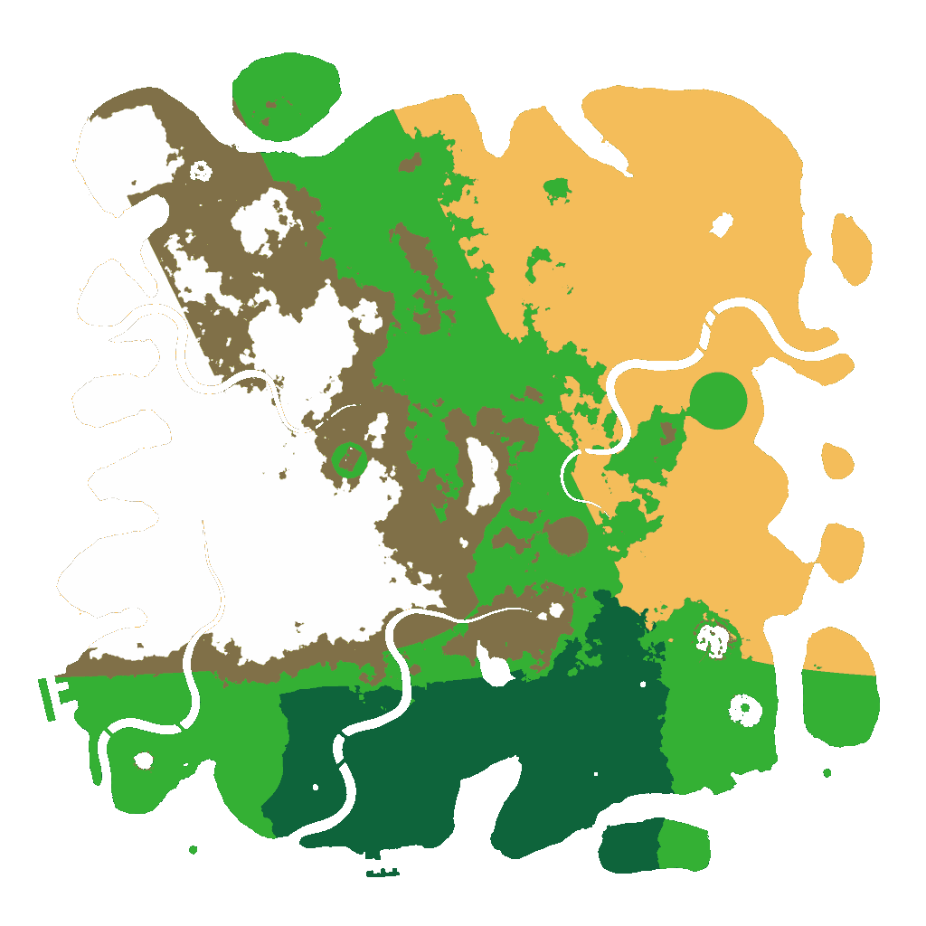 Biome Rust Map: Procedural Map, Size: 4250, Seed: 123456