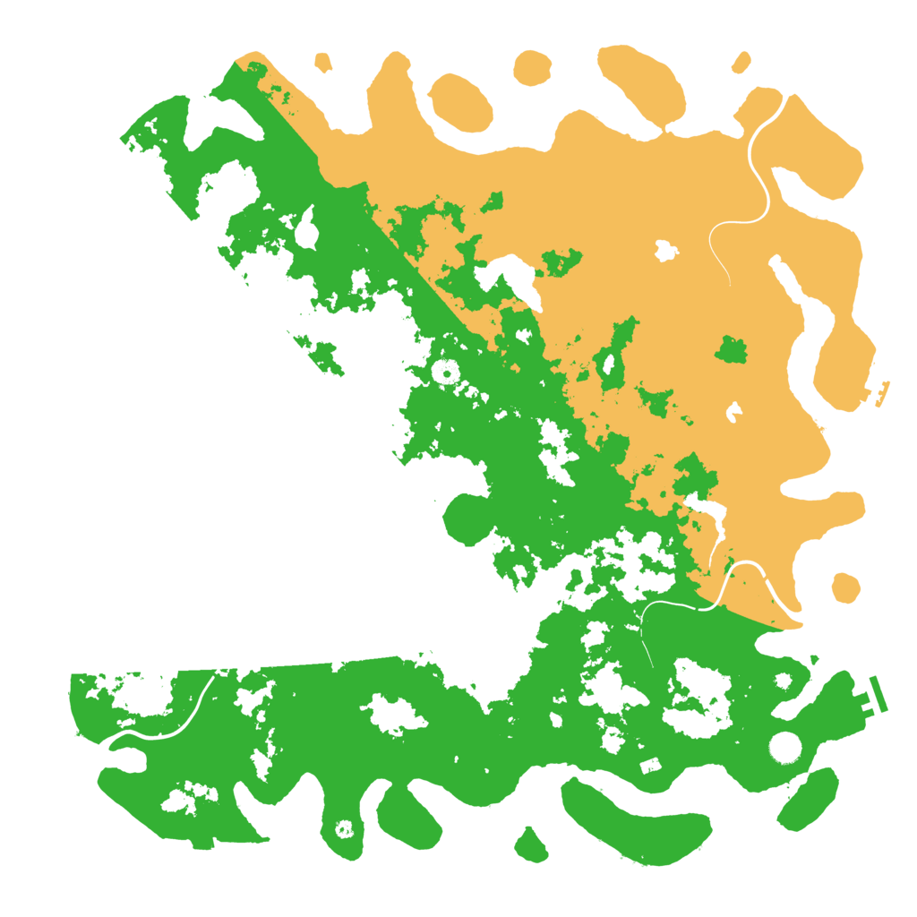 Biome Rust Map: Procedural Map, Size: 5000, Seed: 1617261233