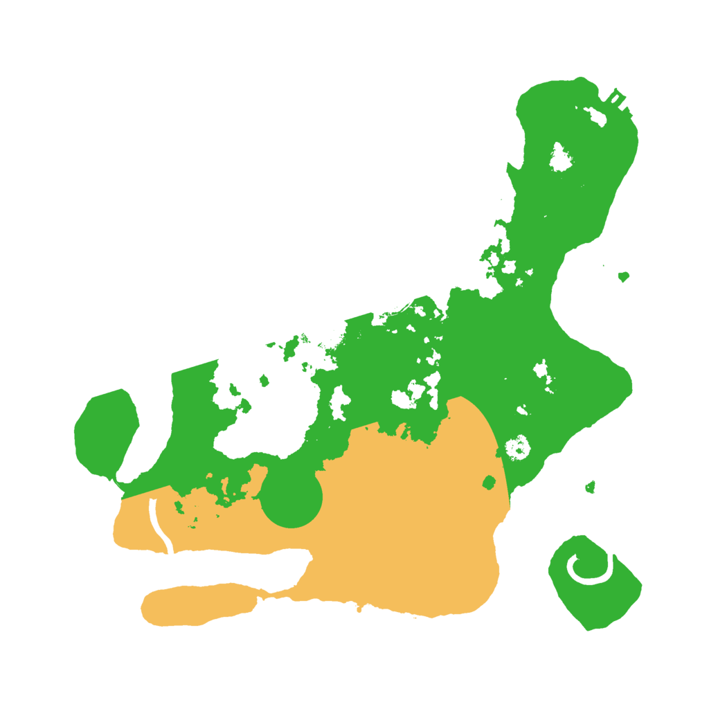 Biome Rust Map: Procedural Map, Size: 3000, Seed: 12343245