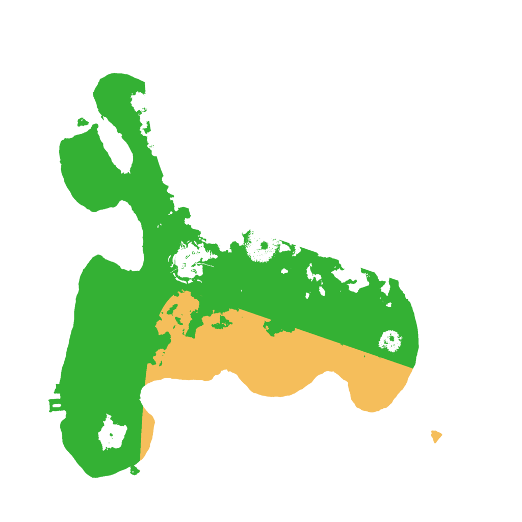 Biome Rust Map: Procedural Map, Size: 2500, Seed: 10422