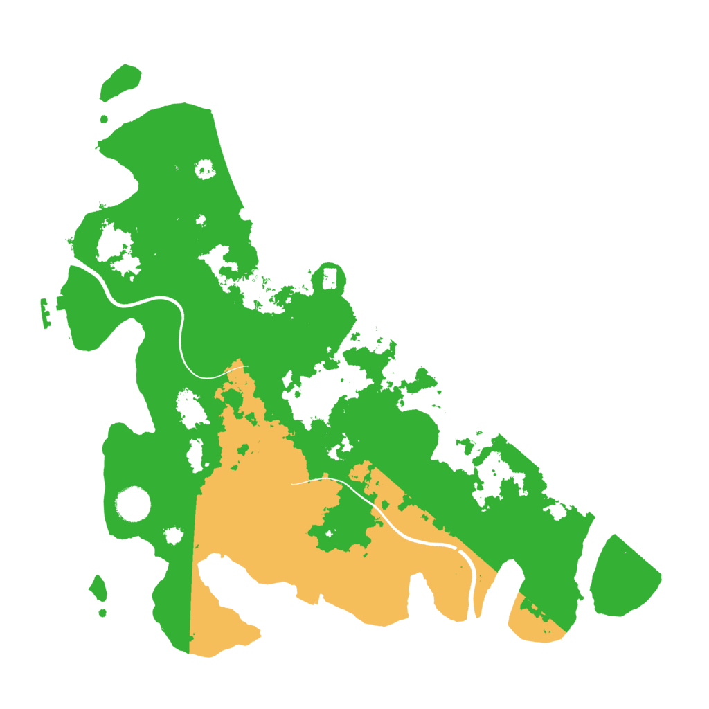Biome Rust Map: Procedural Map, Size: 3600, Seed: 24