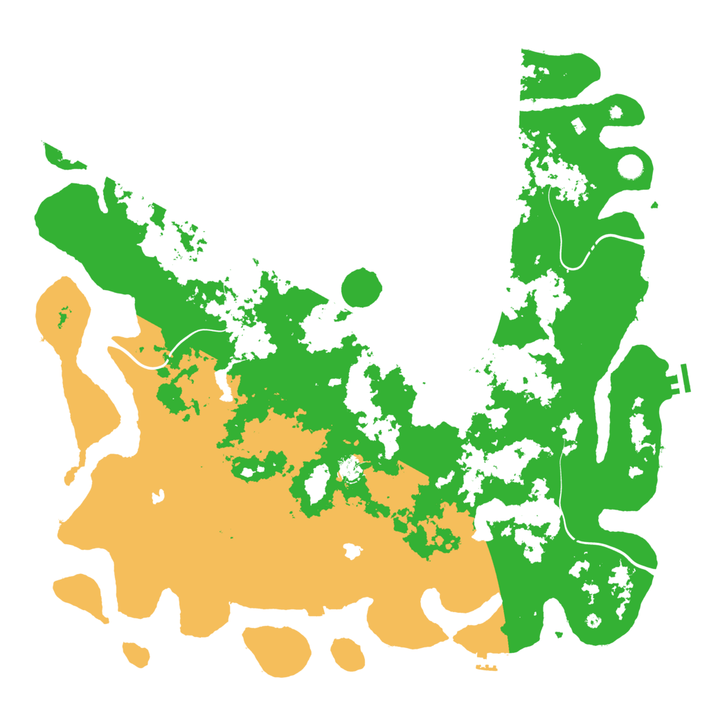 Biome Rust Map: Procedural Map, Size: 5000, Seed: 7954
