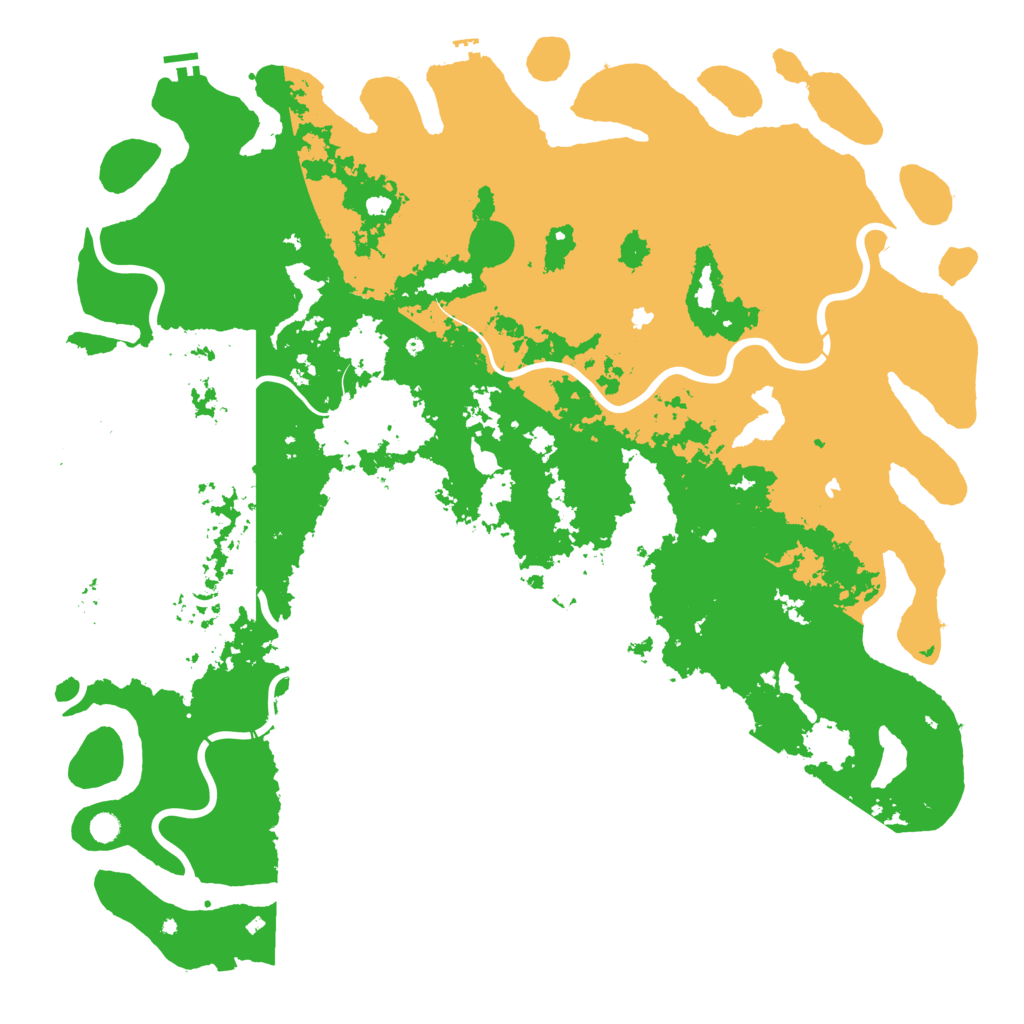 Biome Rust Map: Procedural Map, Size: 6000, Seed: 1182281044
