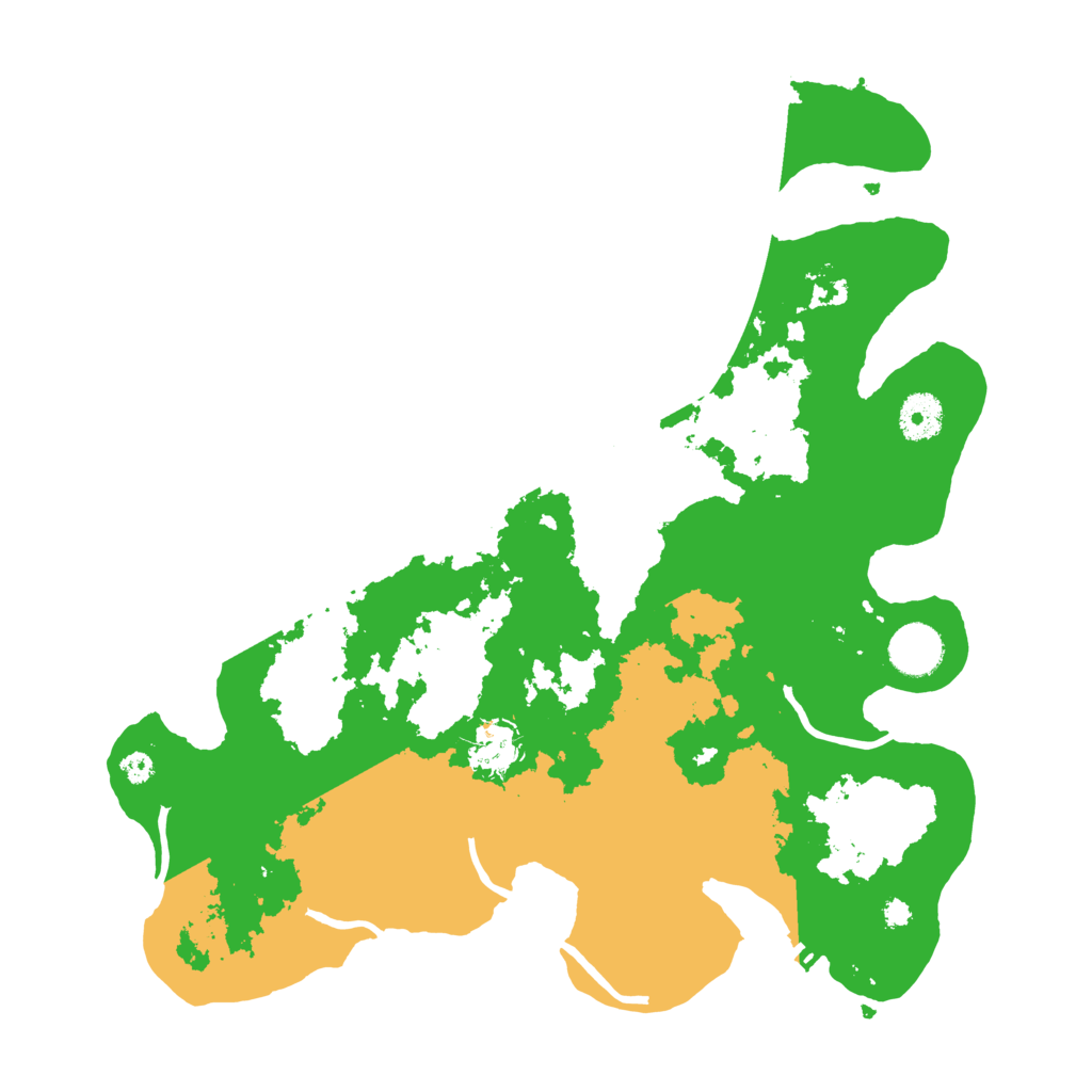 Biome Rust Map: Procedural Map, Size: 3600, Seed: 587904590