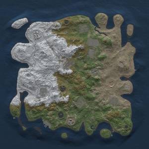 Thumbnail Rust Map: Procedural Map, Size: 3800, Seed: 11178, 20 Monuments