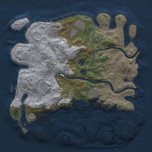 Thumbnail Rust Map: Procedural Map, Size: 3800, Seed: 11178, 14 Monuments