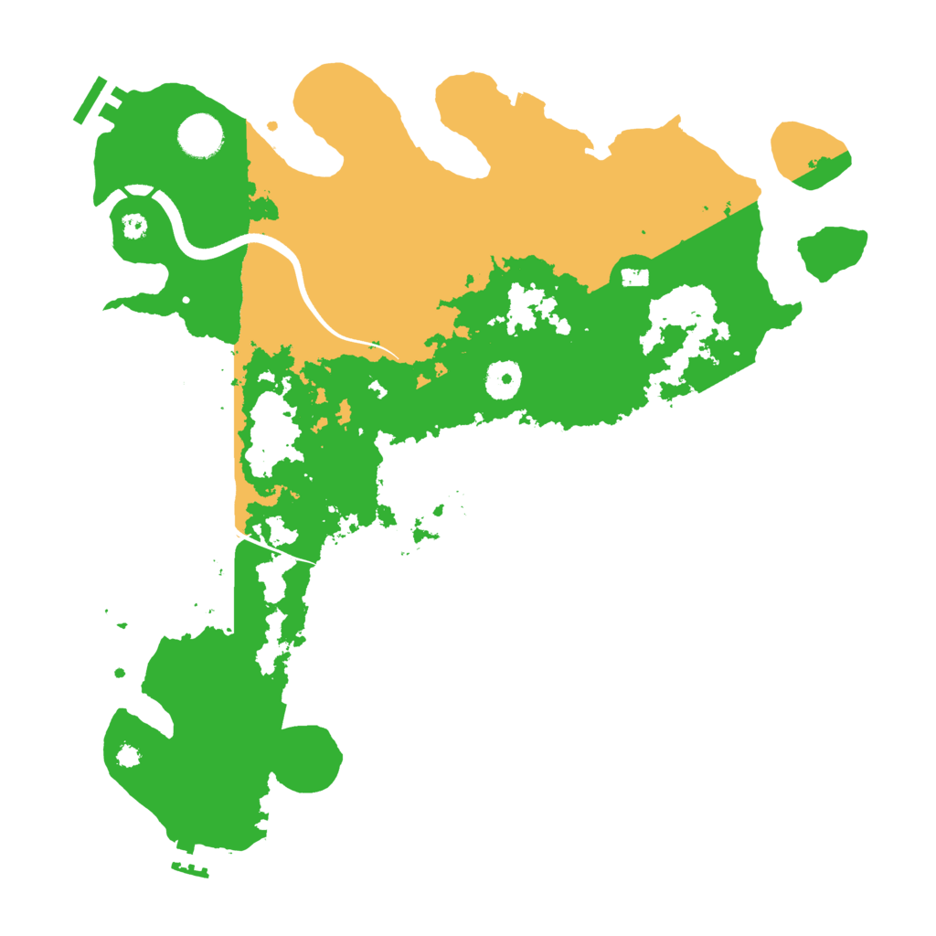 Biome Rust Map: Procedural Map, Size: 3700, Seed: 2008641379