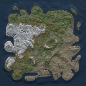 Thumbnail Rust Map: Procedural Map, Size: 4500, Seed: 61, 20 Monuments