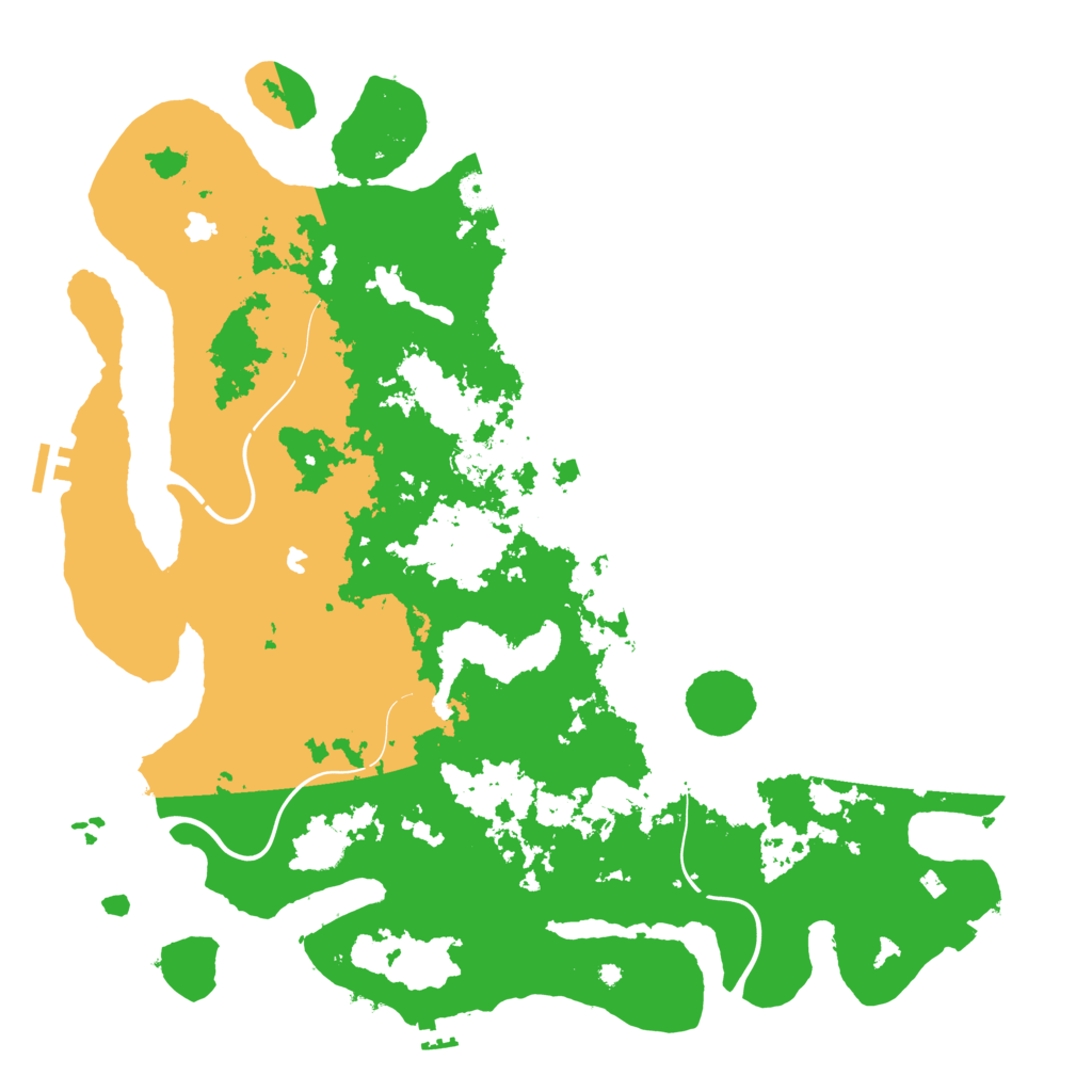 Biome Rust Map: Procedural Map, Size: 4500, Seed: 28736