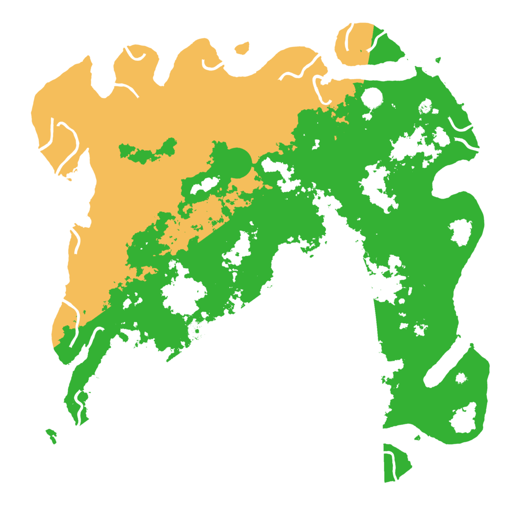 Biome Rust Map: Procedural Map, Size: 4500, Seed: 123165465