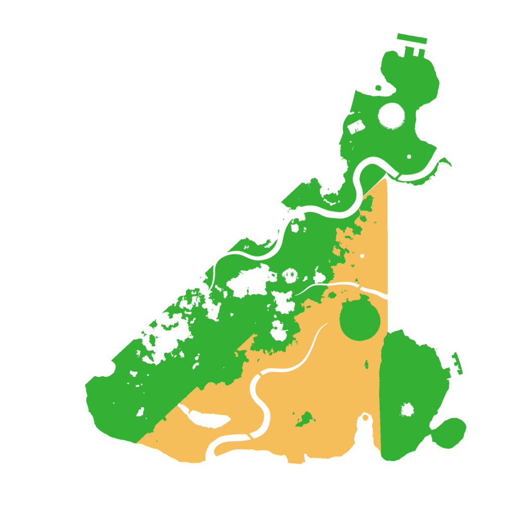 Biome Rust Map: Procedural Map, Size: 3500, Seed: 39567