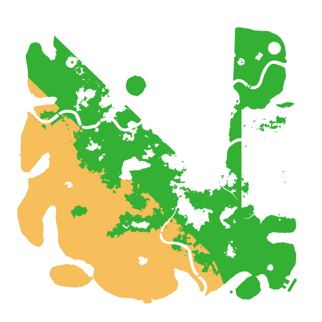 Biome Rust Map: Procedural Map, Size: 4500, Seed: 11911