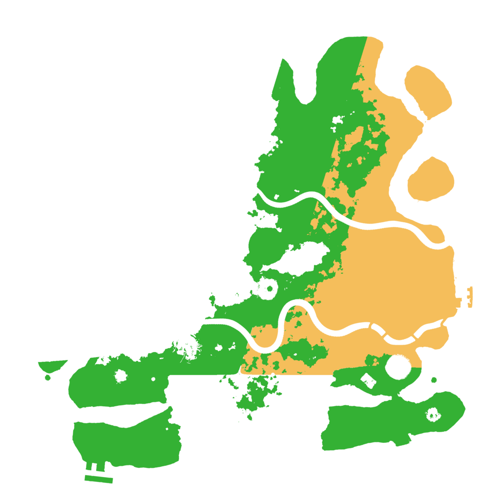 Biome Rust Map: Procedural Map, Size: 3600, Seed: 2394344