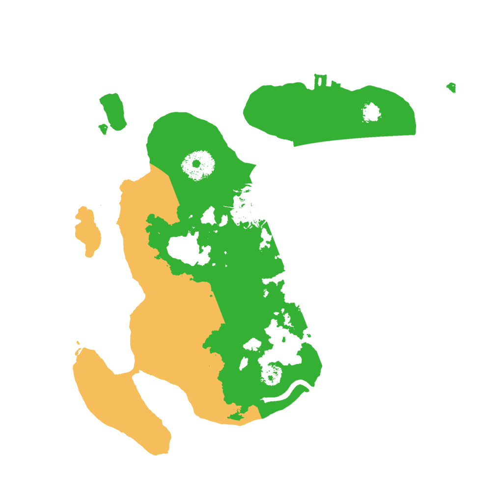 Biome Rust Map: Procedural Map, Size: 2500, Seed: 186651607