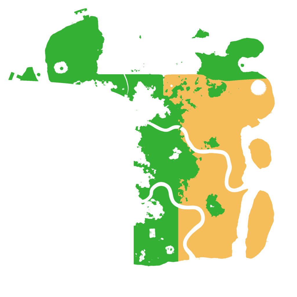 Biome Rust Map: Procedural Map, Size: 3500, Seed: 332292