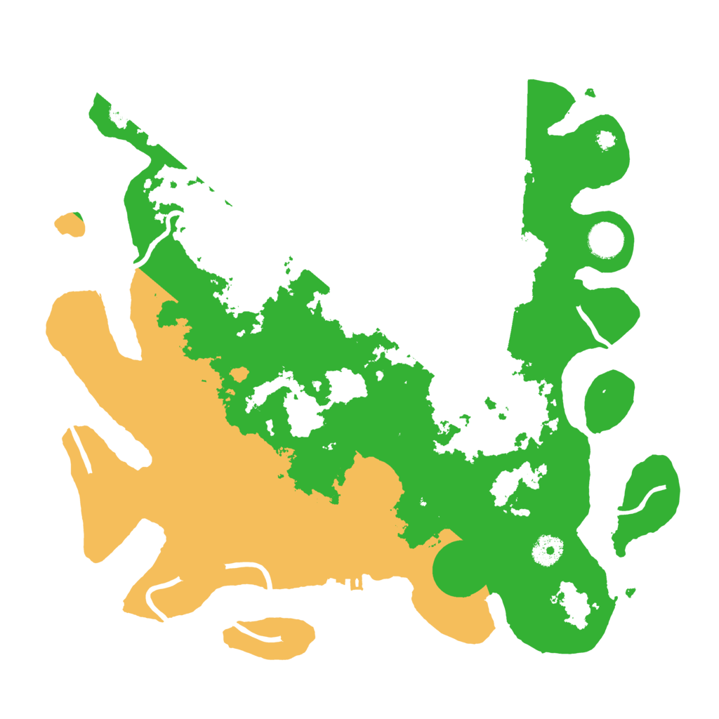 Biome Rust Map: Procedural Map, Size: 3550, Seed: 263309