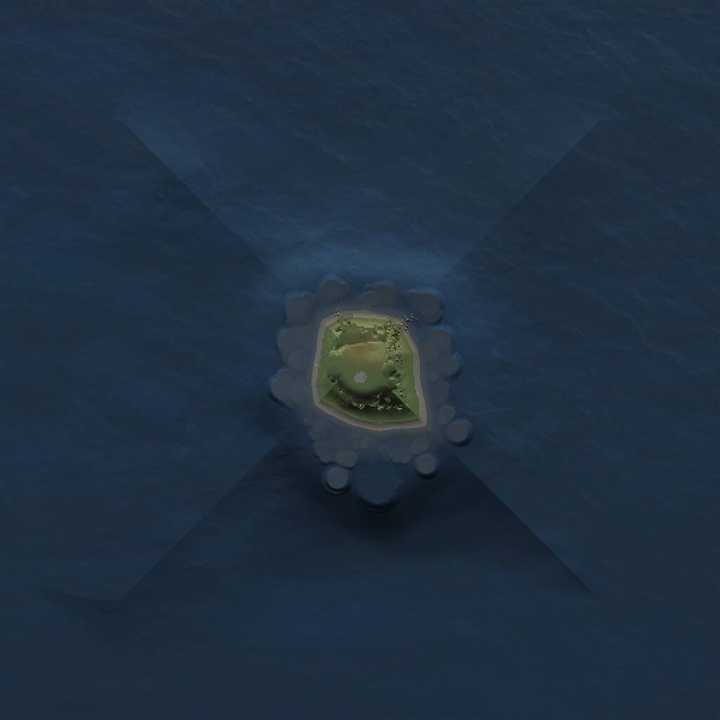 Rust Map: Procedural Map, Size: 1000, Seed: 234645, 1 Monuments