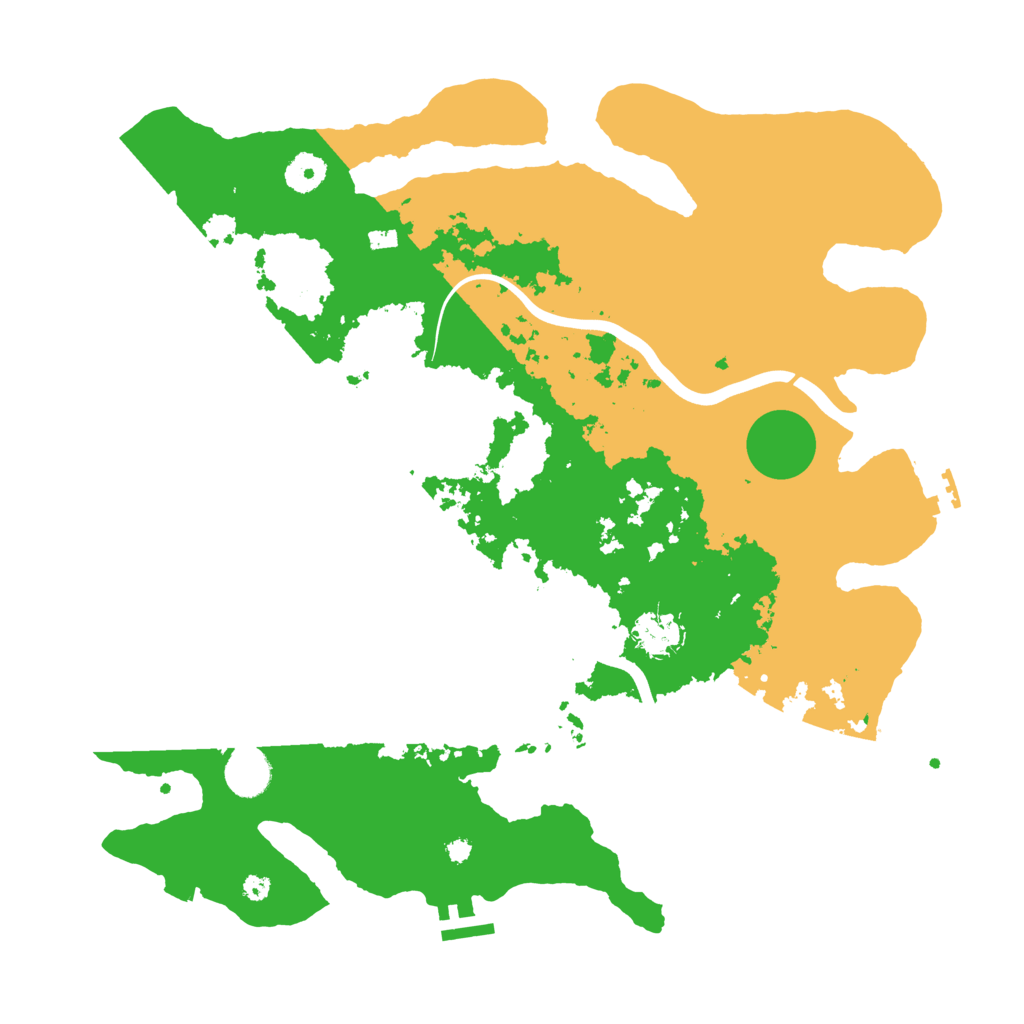 Biome Rust Map: Procedural Map, Size: 3900, Seed: 745634346