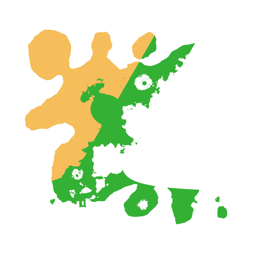 Biome Rust Map: Procedural Map, Size: 2400, Seed: 381552519