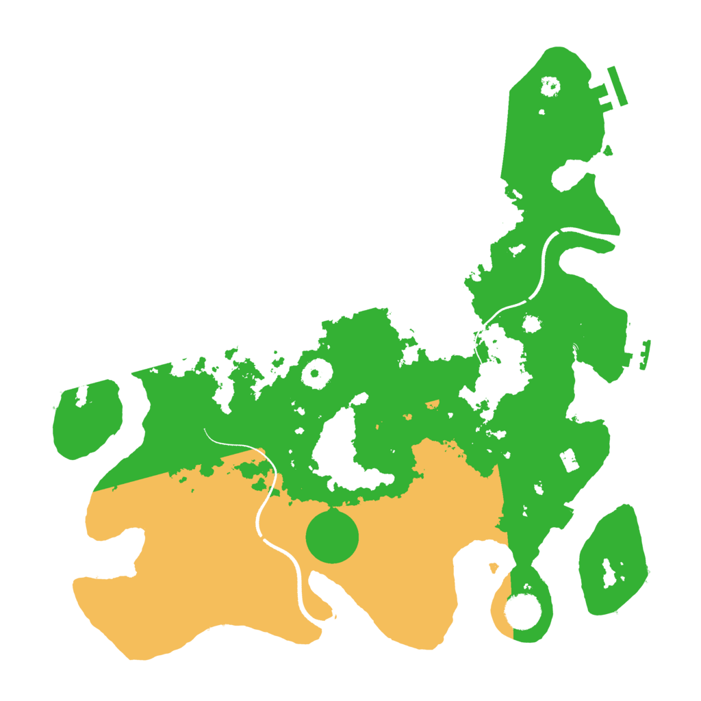 Biome Rust Map: Procedural Map, Size: 3500, Seed: 86