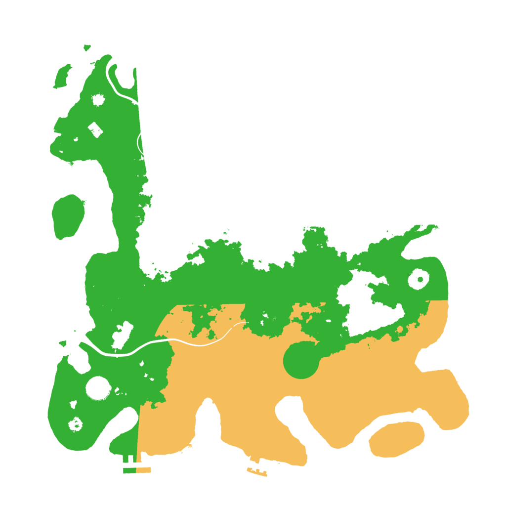 Biome Rust Map: Procedural Map, Size: 3700, Seed: 1393786073