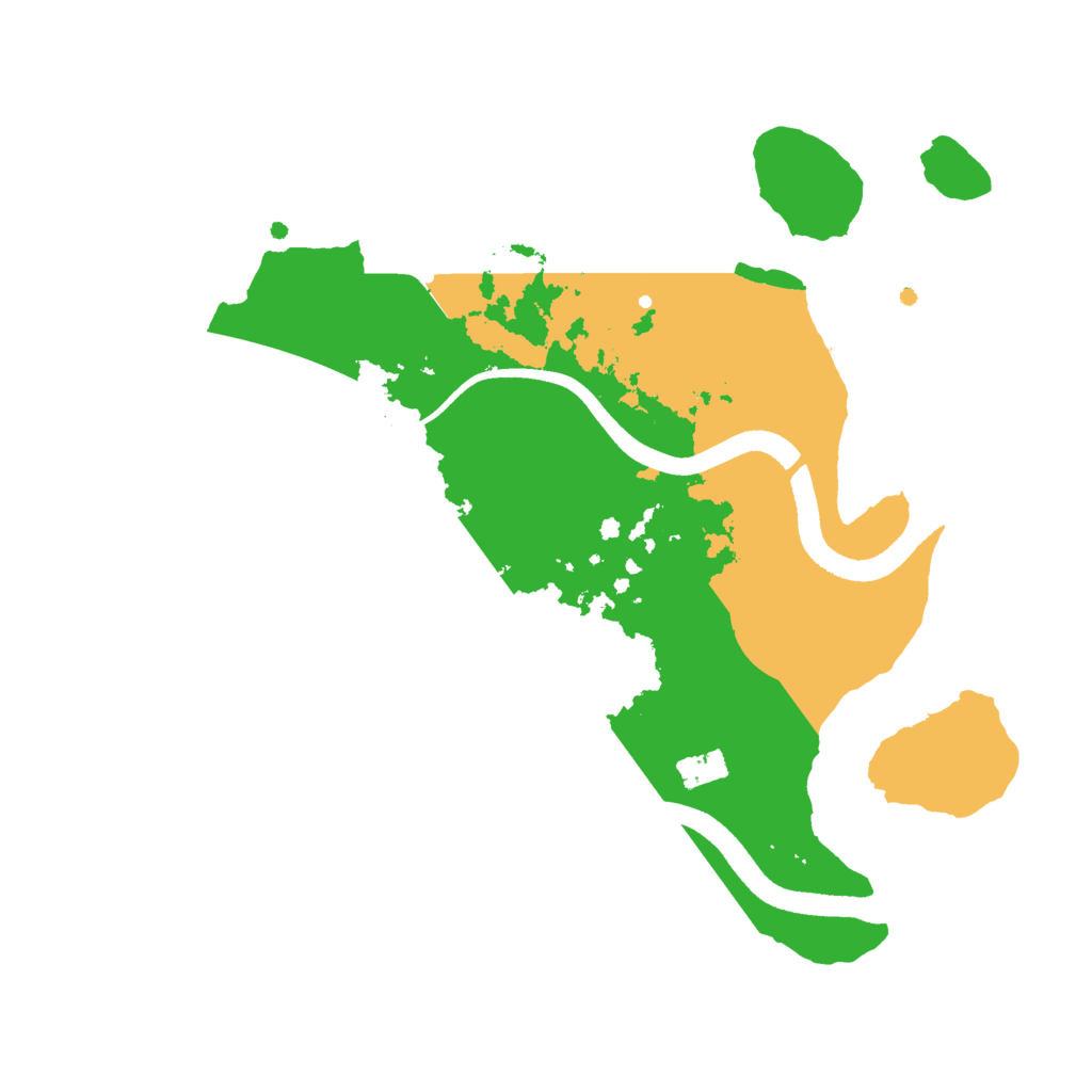 Biome Rust Map: Procedural Map, Size: 2500, Seed: 50220