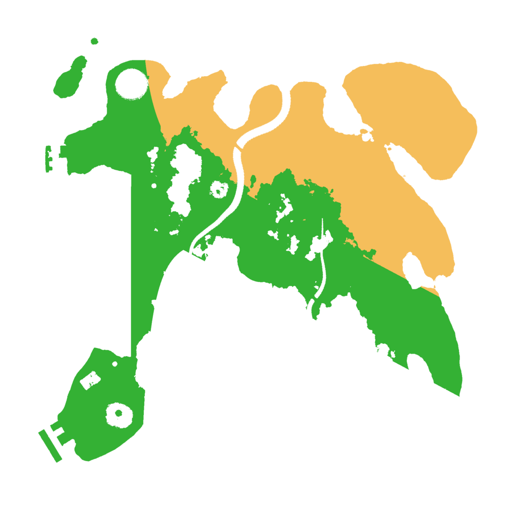 Biome Rust Map: Procedural Map, Size: 3000, Seed: 2584194