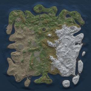 Thumbnail Rust Map: Procedural Map, Size: 4250, Seed: 4385837, 18 Monuments