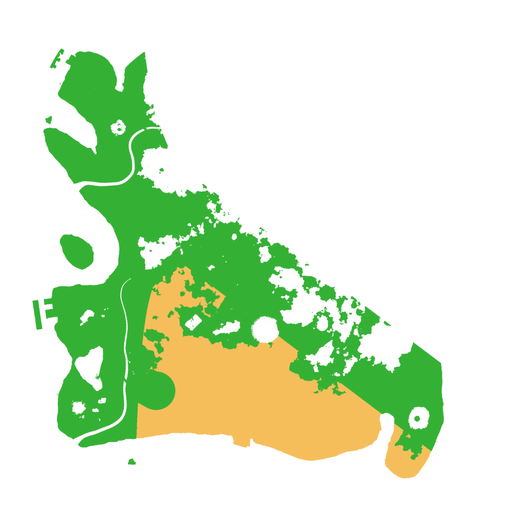 Biome Rust Map: Procedural Map, Size: 3500, Seed: 4248837