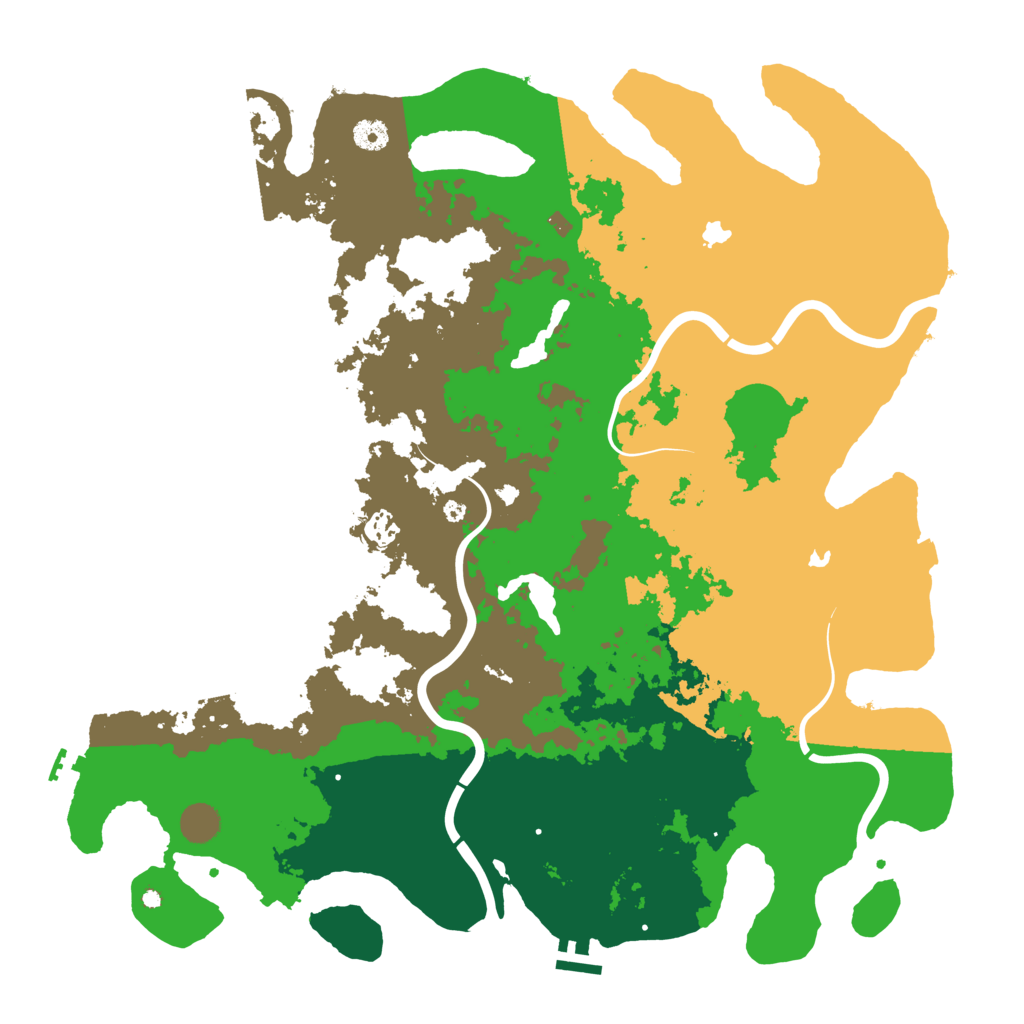 Biome Rust Map: Procedural Map, Size: 4500, Seed: 476023239