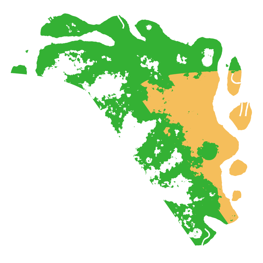 Biome Rust Map: Procedural Map, Size: 4500, Seed: 587645