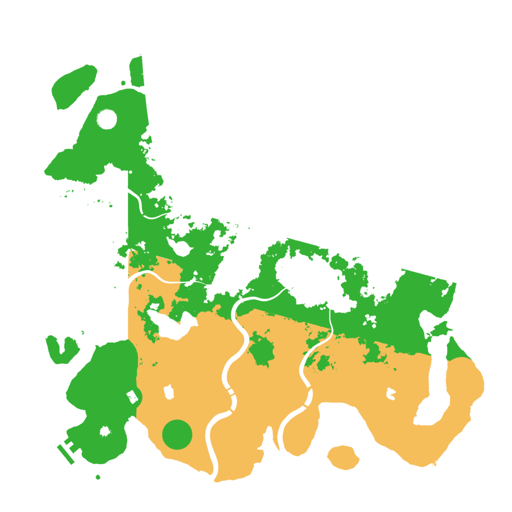 Biome Rust Map: Procedural Map, Size: 4500, Seed: 1341041593