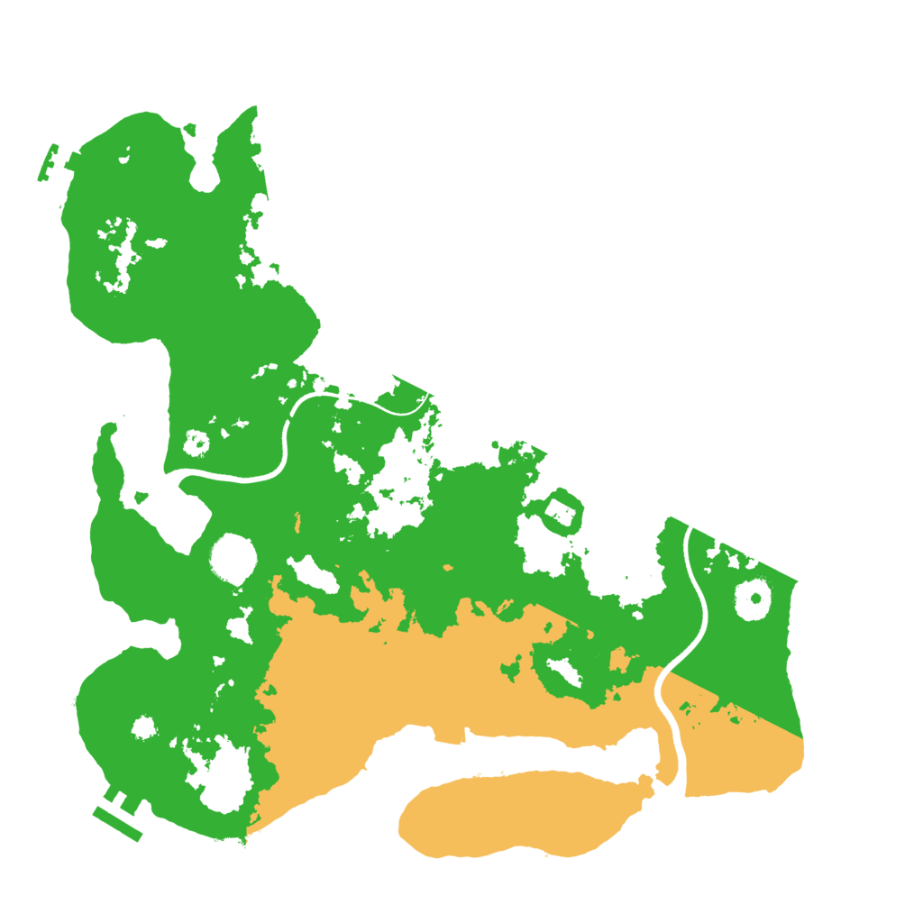 Biome Rust Map: Procedural Map, Size: 3500, Seed: 508628101
