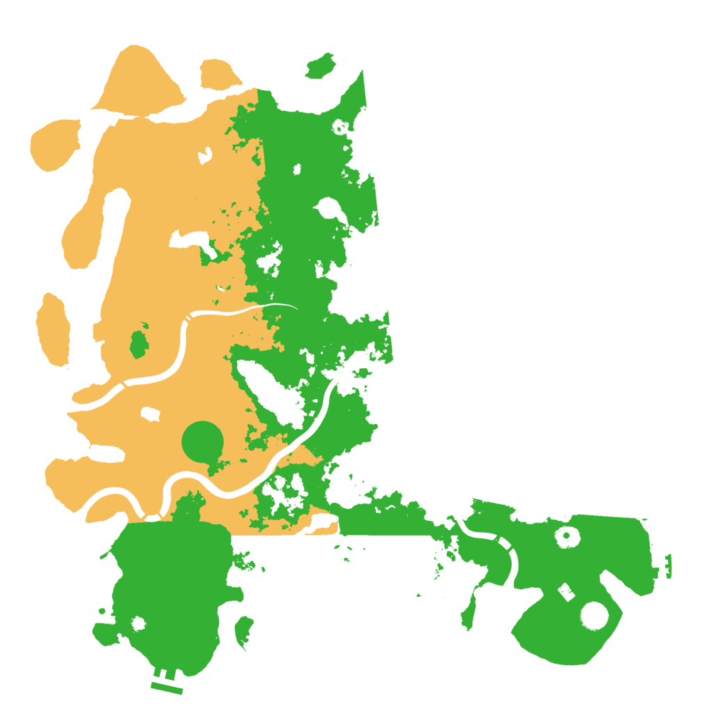 Biome Rust Map: Procedural Map, Size: 4500, Seed: 13849