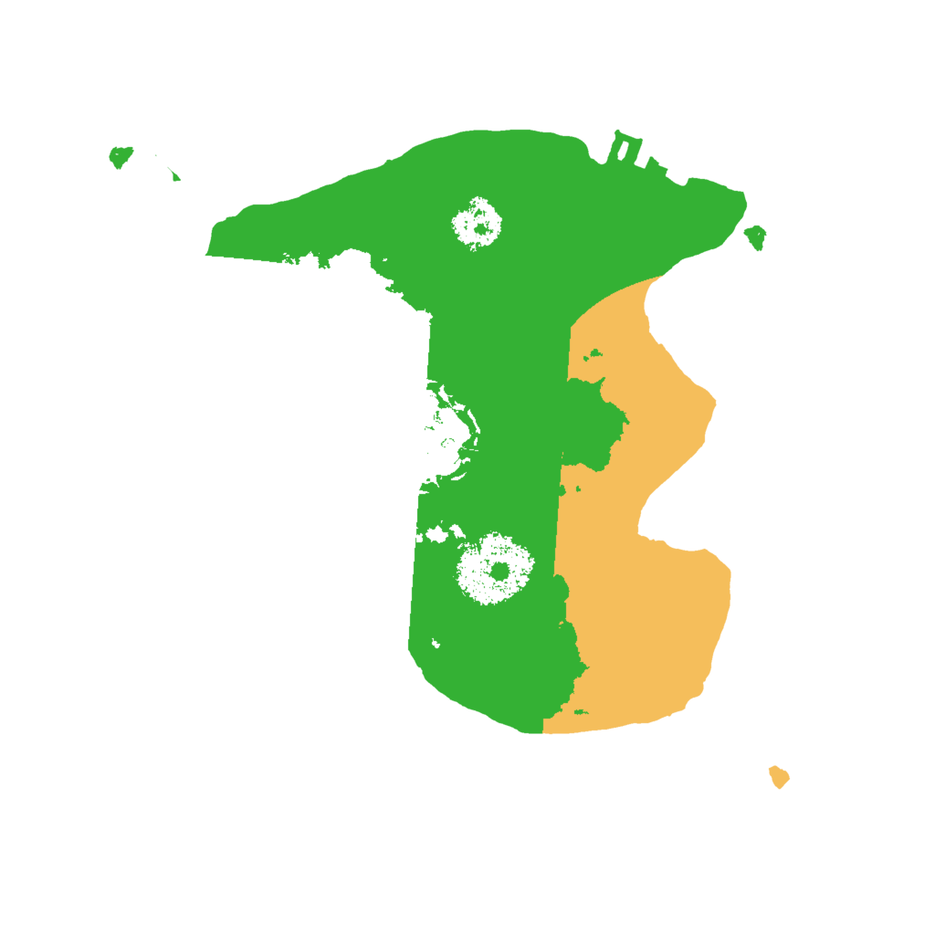 Biome Rust Map: Procedural Map, Size: 2000, Seed: 53659000