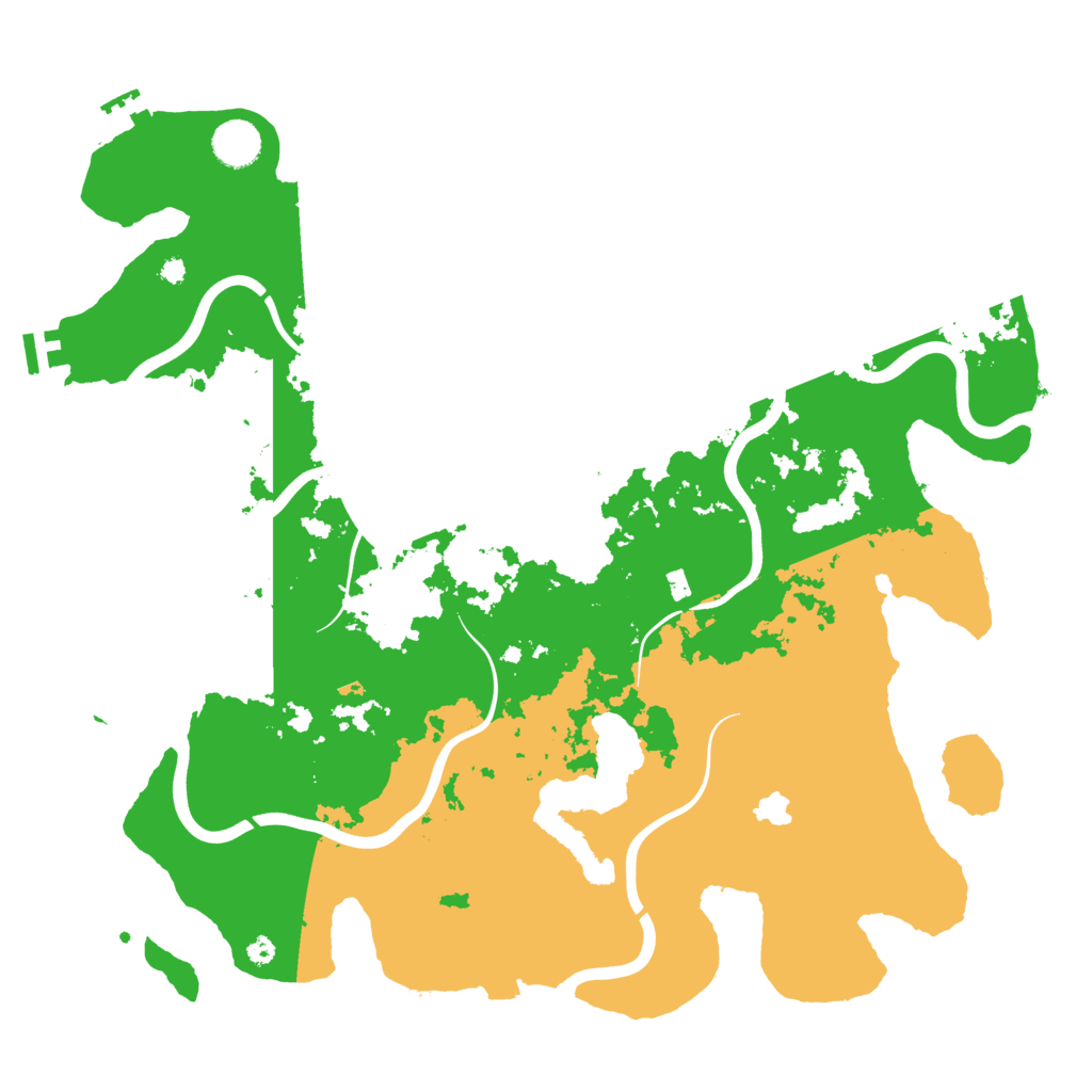 Biome Rust Map: Procedural Map, Size: 4000, Seed: 525648